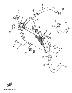 TZ125 Radiator. hose