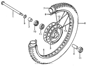 XL75 Переднее колесо