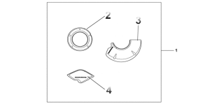  Carbon crankcase cover set
