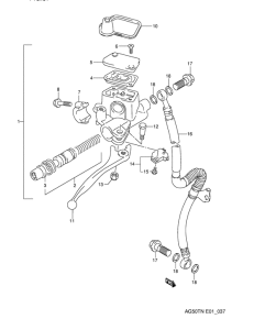 AG50 Передний тормозной цилиндр