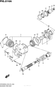 VZR1800B Secondary Drive Gear