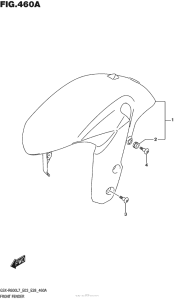GSX-R600 Front Fender (Gsx-R600L7 E03)