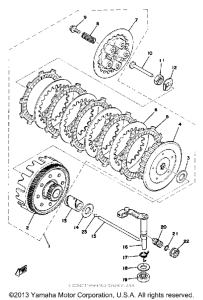 YZ125X Сцепление