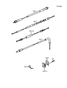 KL250 Тросы управления