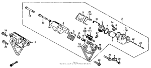 CB650 Cb650c front brake caliper 81