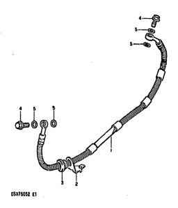 GSX750 Задние тормозные трубки