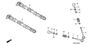 CBF600 (Naked) Распред вал / клапана