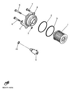 XV1000SE Масляный картер