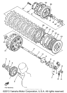 XV1100WC Сцепление