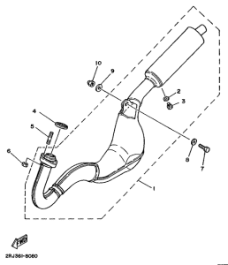 TZR125 Выхлопная система