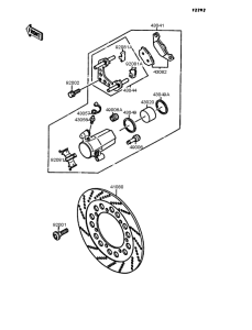 EN400 Передние тормоза