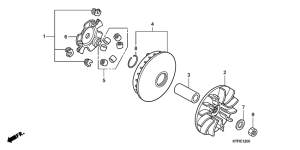 SH125D Вариатор