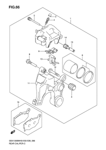 GSX1300BK Задний суппорт