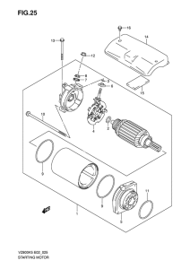 VZ800 Стартерный мотор