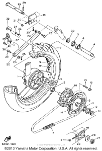 FZR1000B Переднее колесо