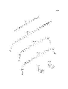 EJ800 Тросы управления