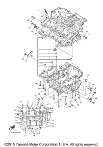 YZF-R1M Картер двигателя