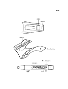 KX125 Наклейки