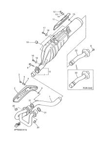XT600E Выхлопная система