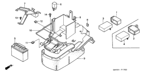 SJ50 Battery / rear fender