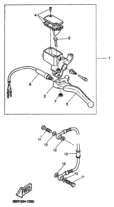 YQ50 Задний торм цилиндр
