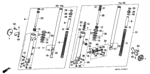  Вилка передней оси