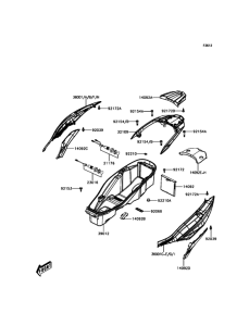 SC300 Обтекатель сидения