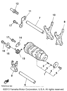 FZR600RD Копирный вал