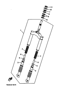 CW50 Вилка передней оси