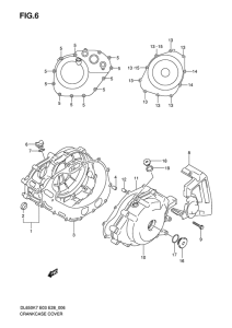 DL650 (ABS) Crankcase cover ass`y  (v