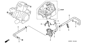 VTR1000F Воздушный клапан всасывания