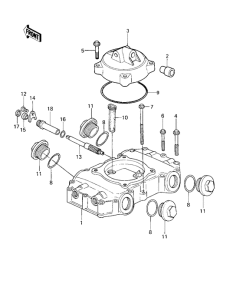 KZ1000 Крышка головки цилиндров
