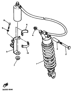 FZR1000 FZR1000F Задняя подвеска