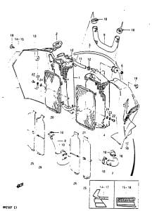 RM250 Радиатор