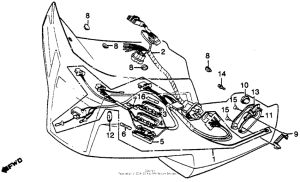 GL650I Gl650i fairing wire harness