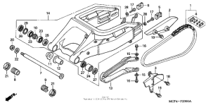 RVT1000R Swingarm ('00-'01)