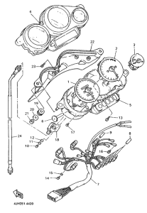 FZR600R Приборы