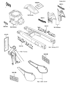 KX500 Наклейки
