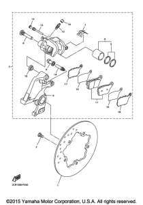 YZF-R1 Задний суппорт