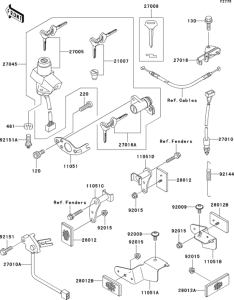 ZX1200 Замок зажикания