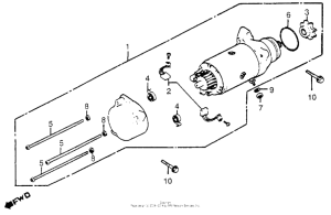 GL1100I Стартер
