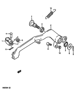 RM250 Передний суппорт