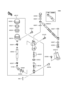 ZR250 Задний торм цилиндр