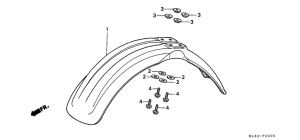 CR500R Переднее крыло