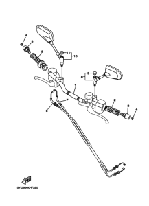 MT01 Рулевой рычаг и кабель