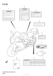 GSX-R750 Label (E33)