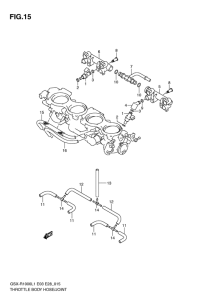 GSX-R1000 Throttle body hose / joint