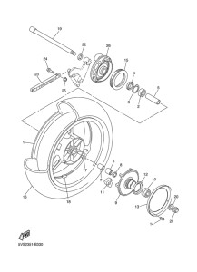 FJR1300A Переднее колесо