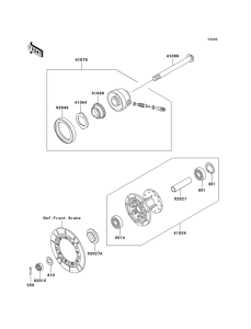 KL250 Передняя втулка