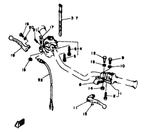 RD350LC Handle switch. lever